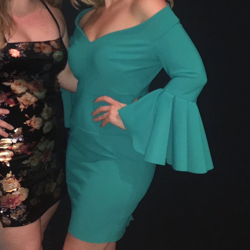 Custom made Teal dress